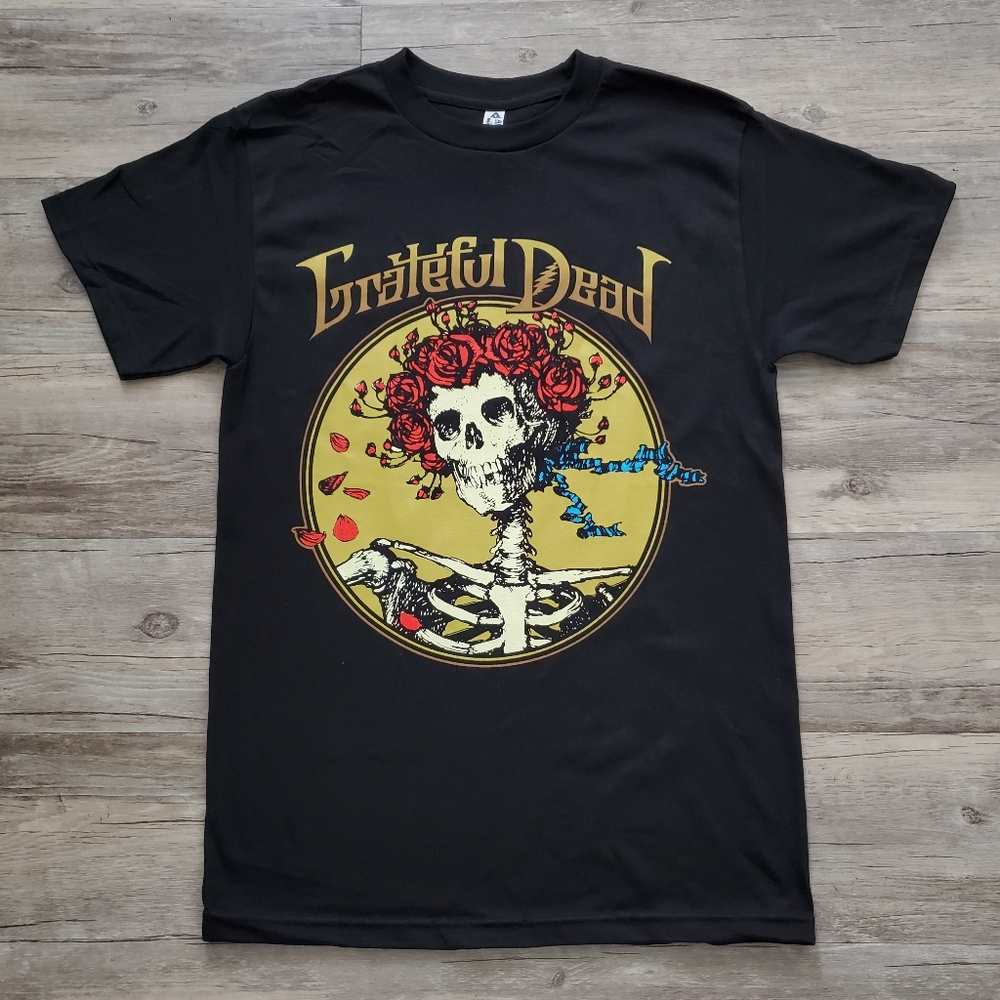 NEW GRATEFUL DEAD BERTHA SKULL AND ROSES TSHIRT